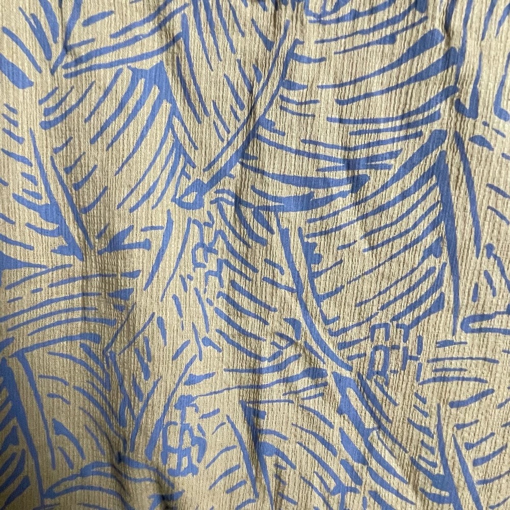 Sleeveless V-Neck Printed Sundress in Olive Yellow - Picture 6 of 12
